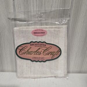 CHARLES CRAFT BREAD COVER 18 x 18 in OATMEAL Sealed NIP
